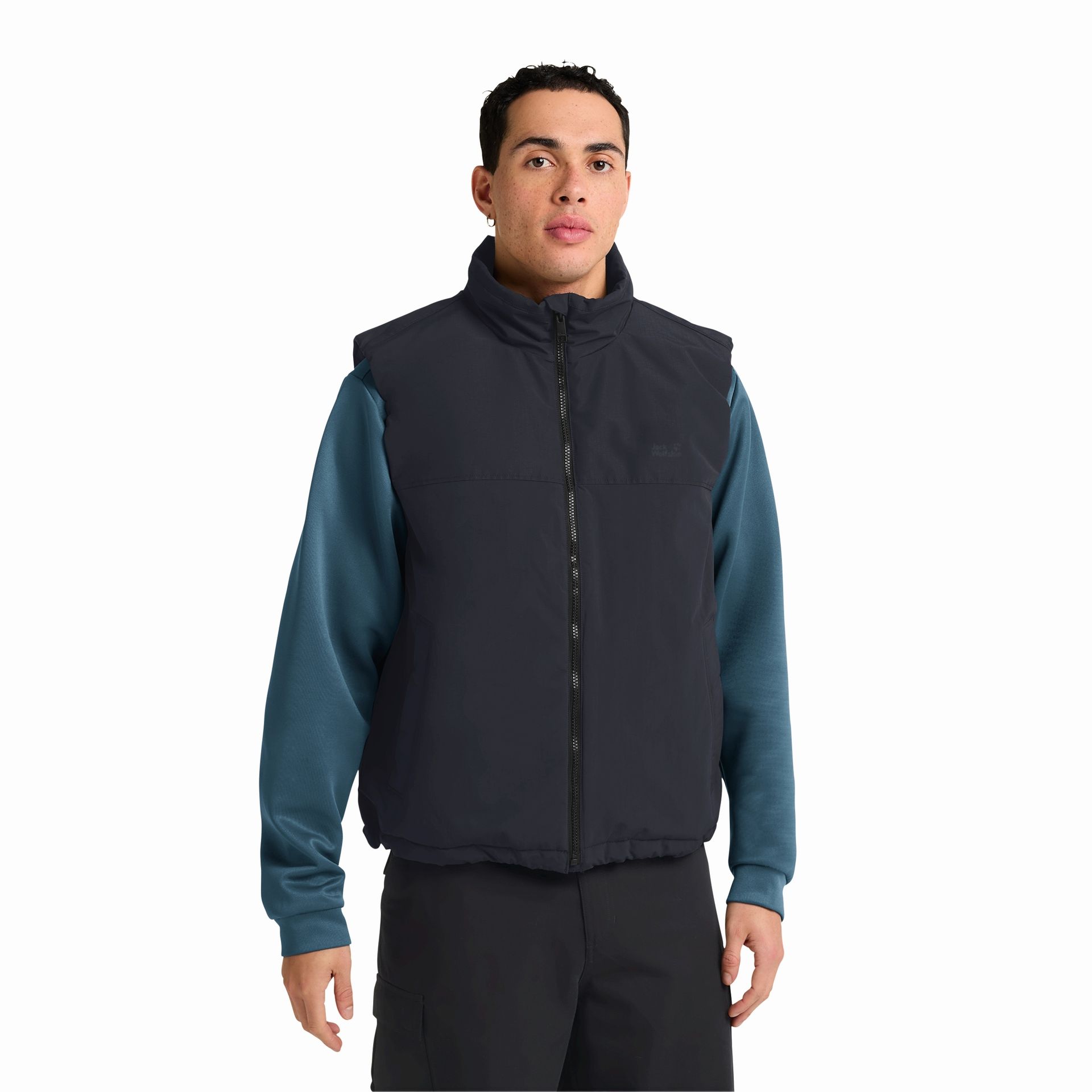 Męska kamizelka polarowa Jack Wolfskin GLACIER SHIELD VEST M dark navy - XS