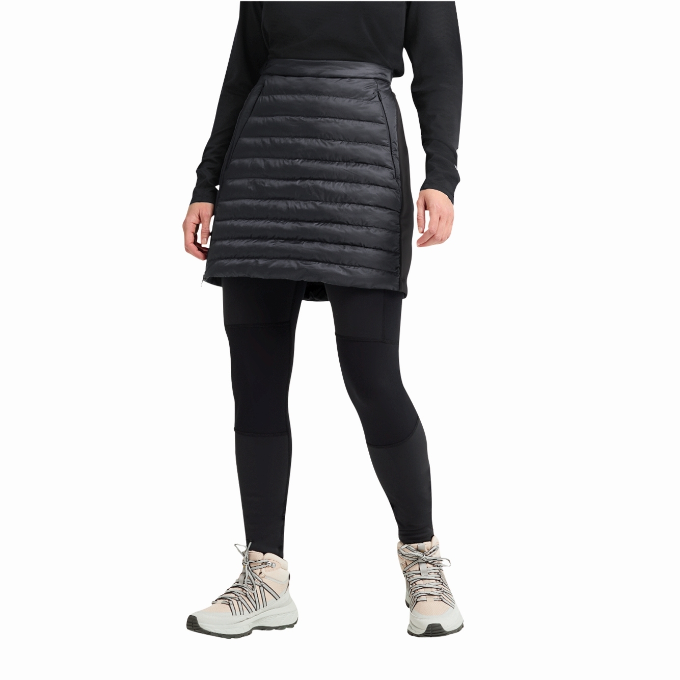 Ocieplana spódnica Jack Wolfskin ROUTEBURN PRO INS SKIRT W black - XS