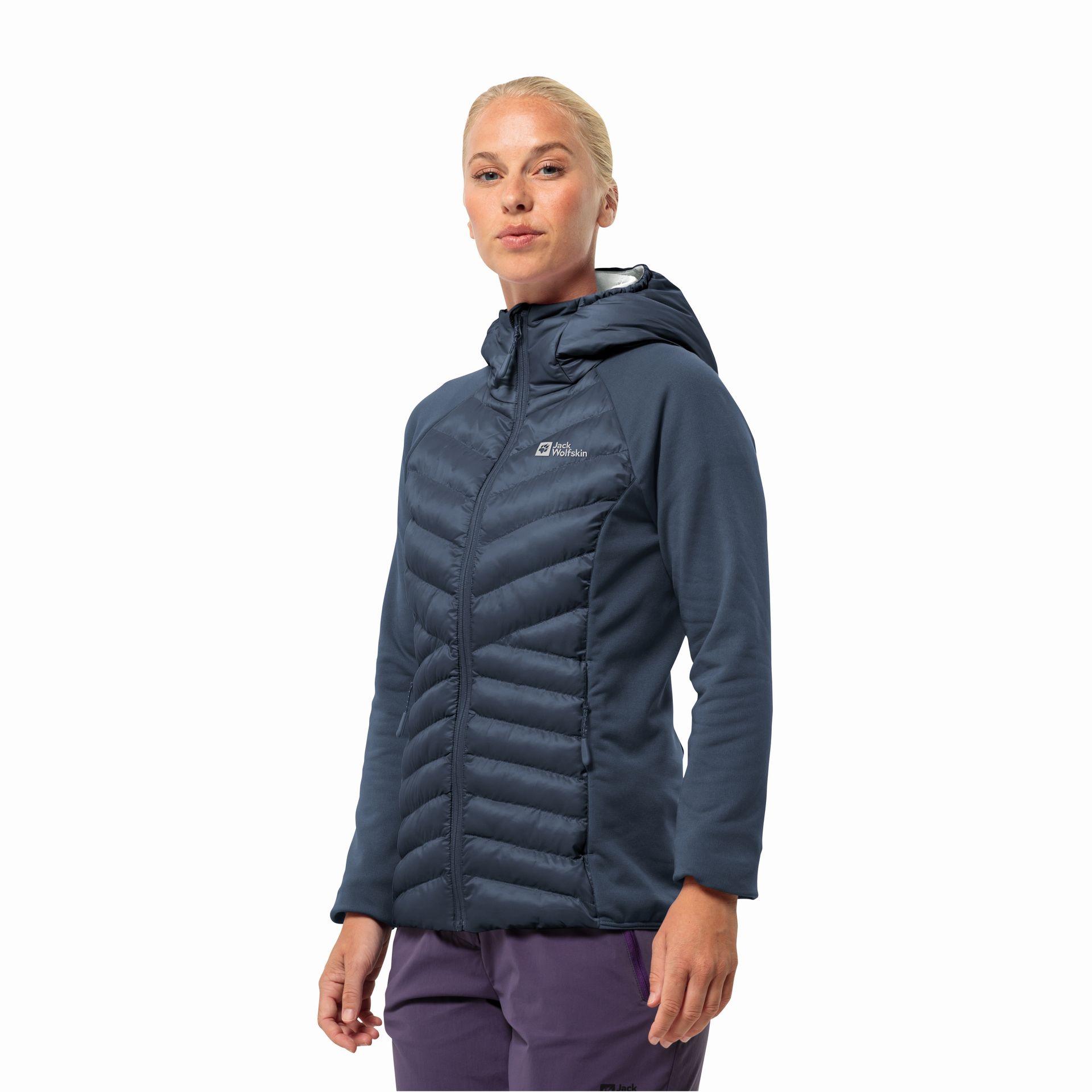 Damska kurtka hybrydowa Jack Wolfskin ROUTEBURN PRO HYBRID W midnight sky - M