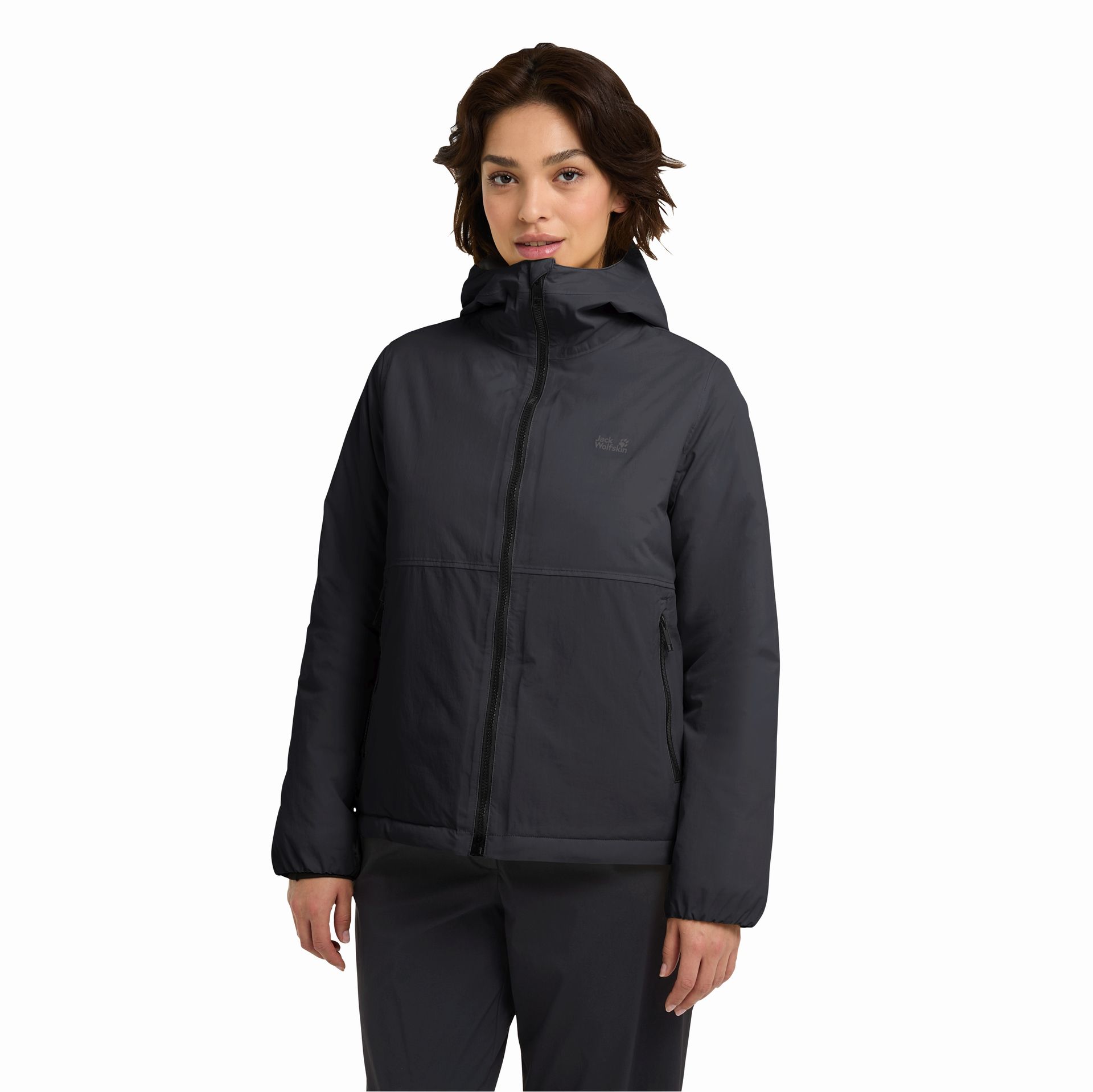 Damska kurtka ocieplana z membraną Jack Wolfskin PAMIR JKT W black - XS