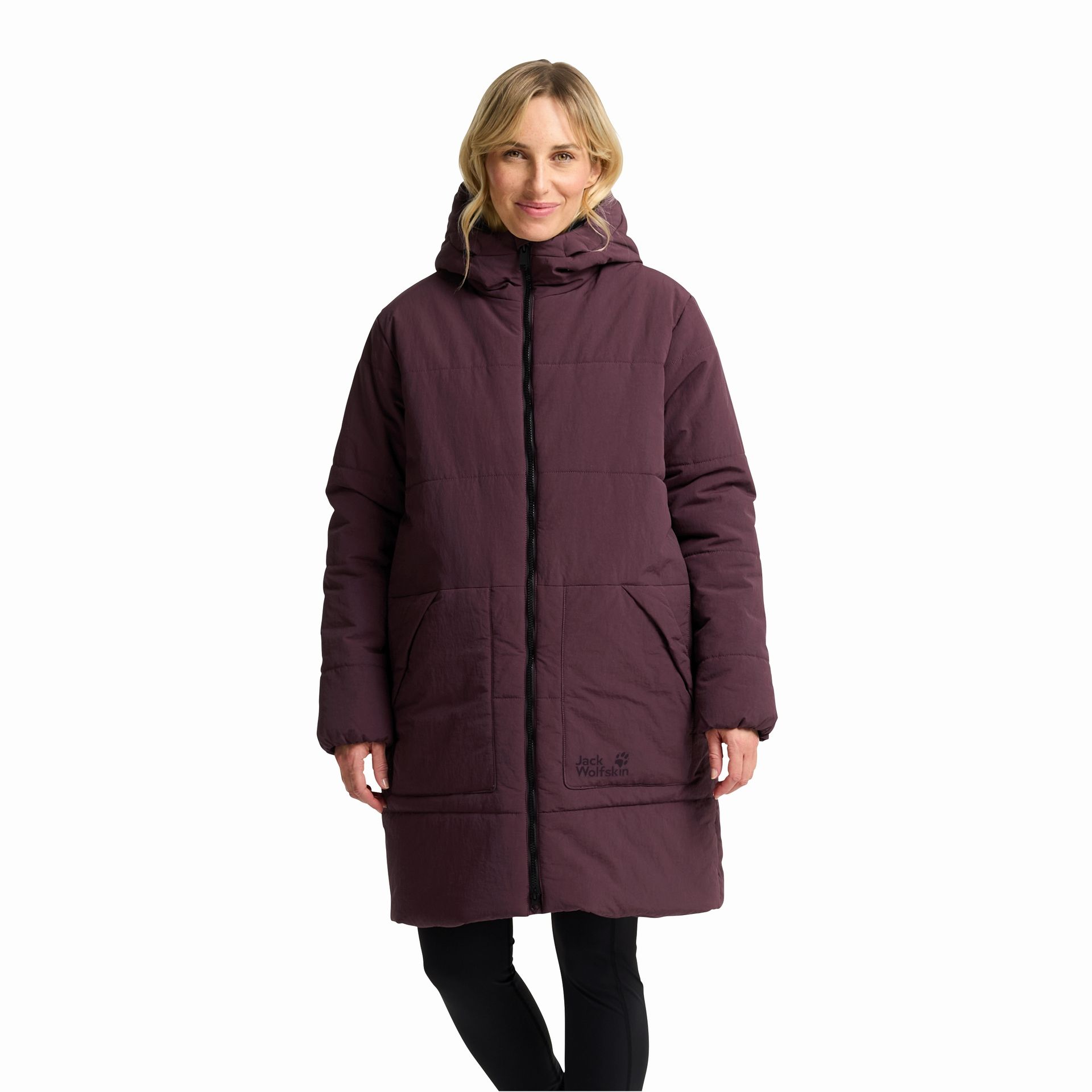 Damski płaszcz ocieplany Jack Wolfskin NORTHERN LITE COAT W amaranth - XS