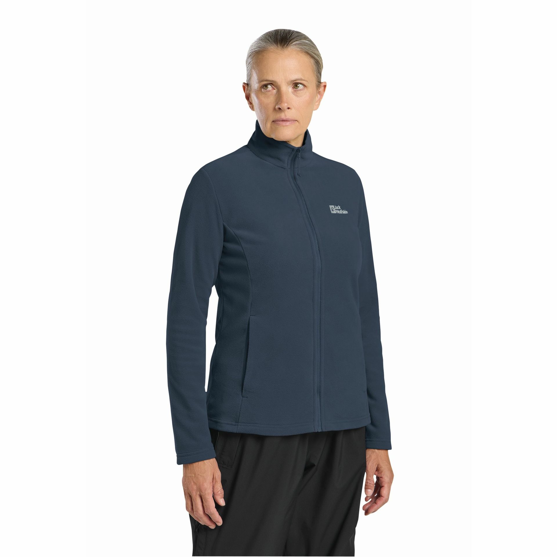 Damska bluza polarowa Jack Wolfskin TAUNUS FZ W midnight sky - XS
