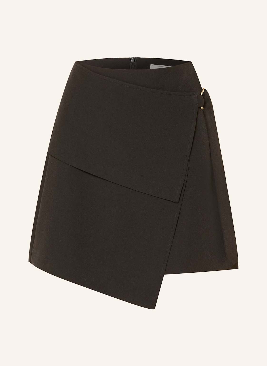 Neo Noir Spódnica Bonnie W Stylu Kopertowym schwarz