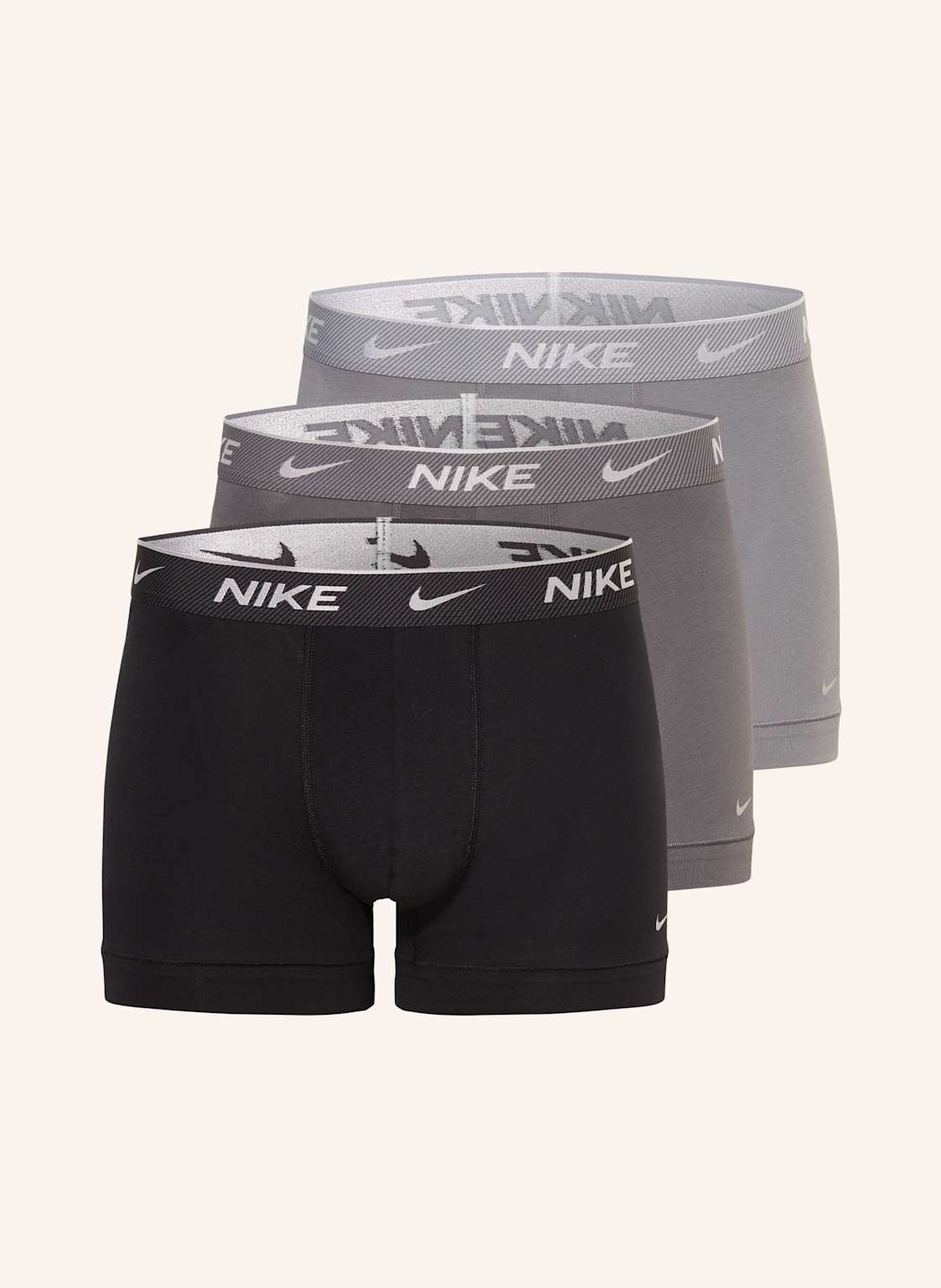 Nike Bokserki Dri-Fit Everyday Cotton Stretch, 3 Szt. grau