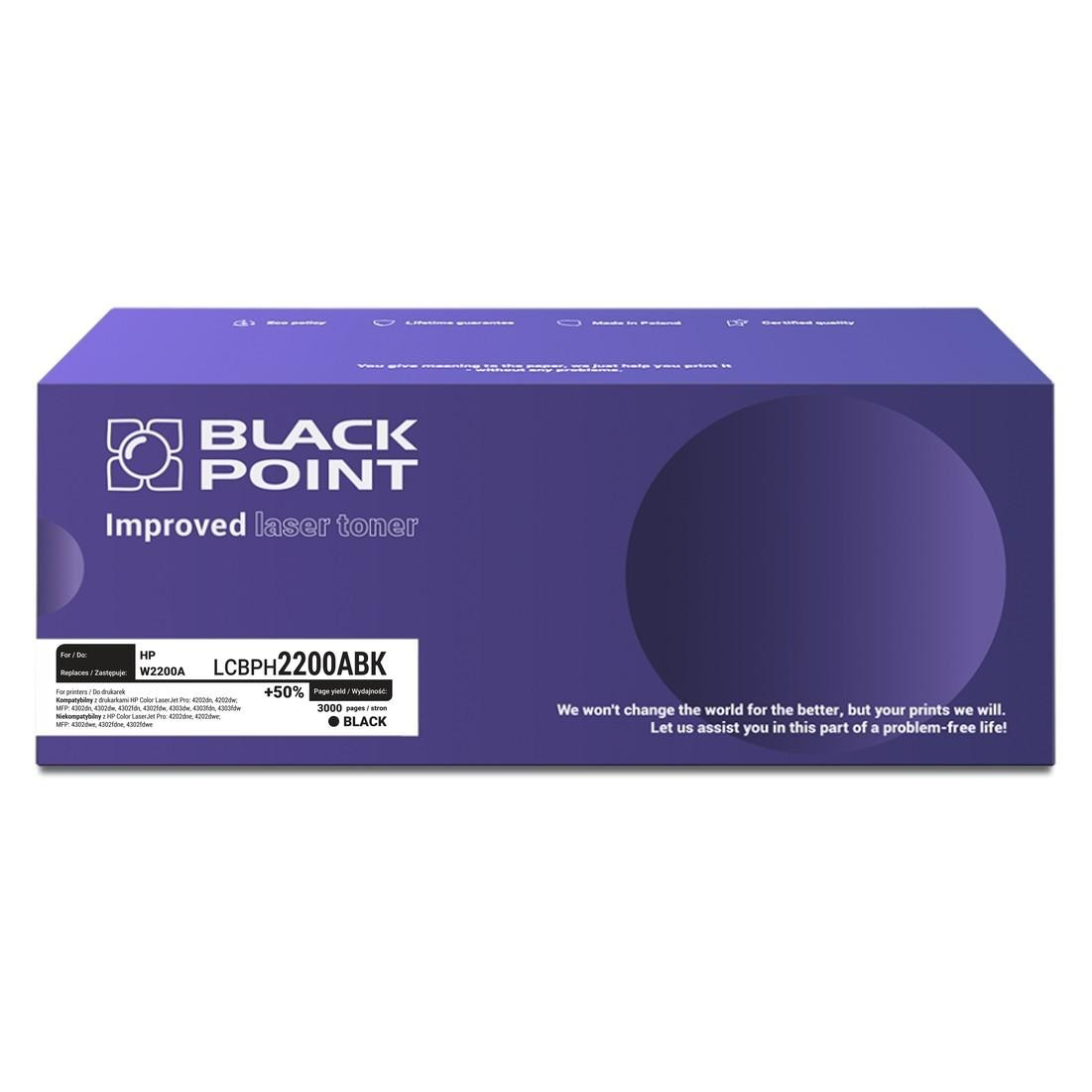 Black Point LCBPH2200ABK zamiennik HP 220A W2200A black