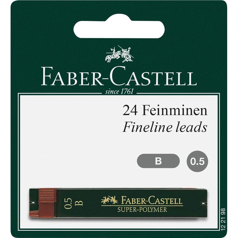 Faber-Castell 122198 wkład do długopisu B Czarny