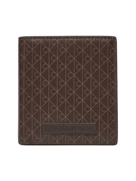 Calvin Klein Duży Portfel Damski Coated Ns Slim Billfold LV04D1084G Brązowy