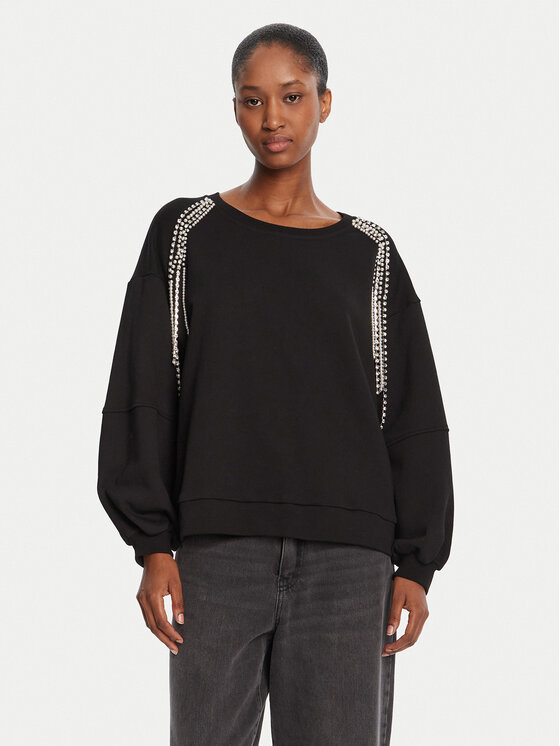 TWINSET Bluza 252LI2MCC Czarny Regular Fit