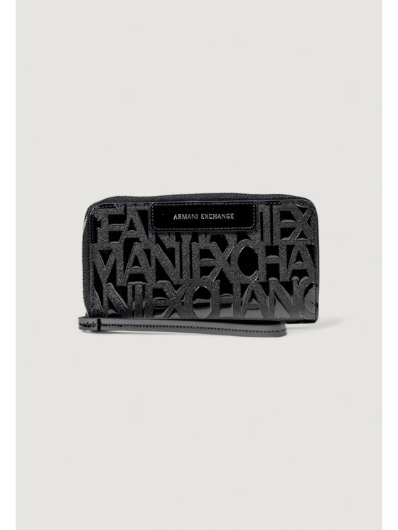Armani Exchange Duży Portfel Damski XW001606 AF17290 UC001 Czarny