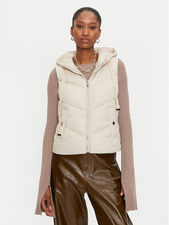 Morgan Bezrękawnik 232-GSOLO Écru Regular Fit