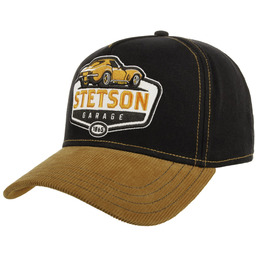Czapka Cord Peak Garage by Stetson, czarno-żółty, One Size