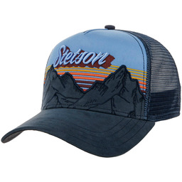 Czapka Trucker Mountain Mist by Stetson, niebiesko-ciemnoniebieski, One Size