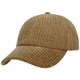 Czapka Sztruksowa Wide-Wale by Stetson, ciemnobeżowy, One Size