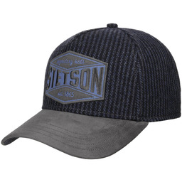 Czapka Goat Suede Peak Wool by Stetson, ciemnoniebieski, One Size