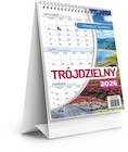 Kalendarz 2026 biurkowy trójdzielny Lux