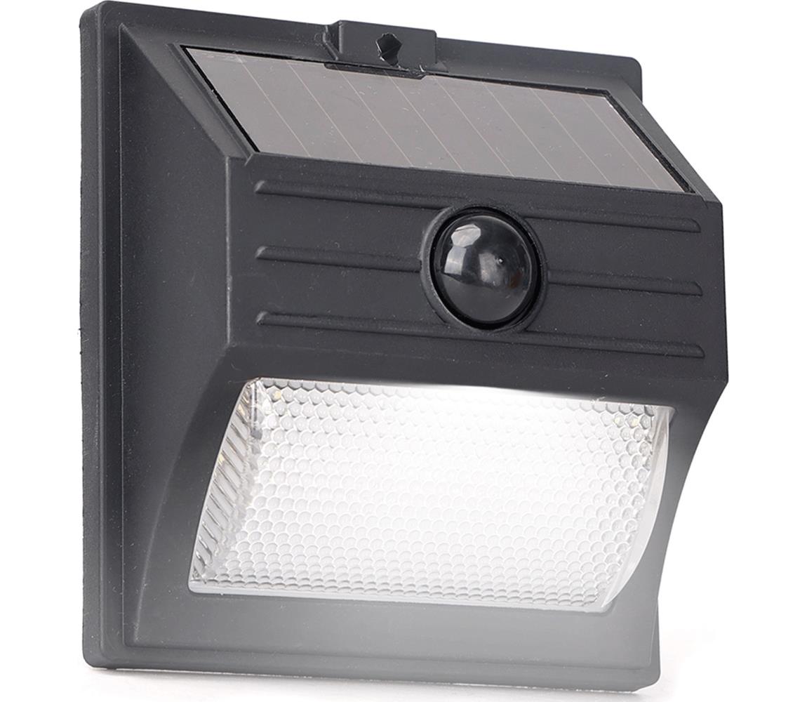 Aigostar - Czujnikowe lampy słoneczne LED 3,7V 6500K 500 mAh IP65 czarne