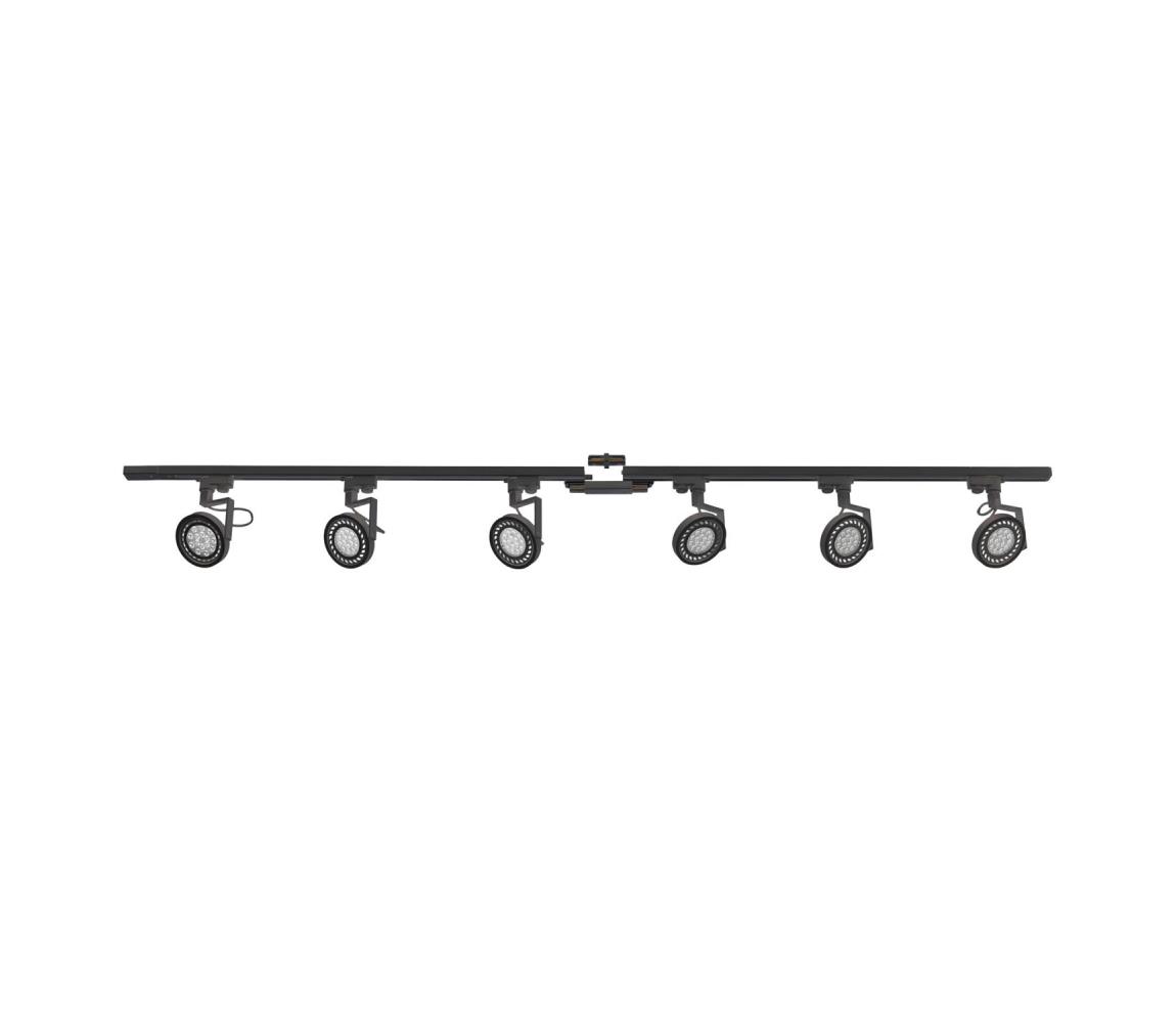 Zuma Line 3028 - Reflektor do systemu szynowego MASTER 6xGU10/10W/230V czarny