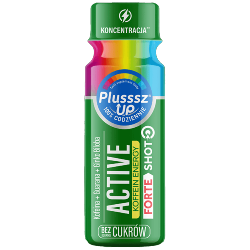 Plusssz Up Active Koffein Energy Forte Shot, smak grejpfrutowy, 50 ml