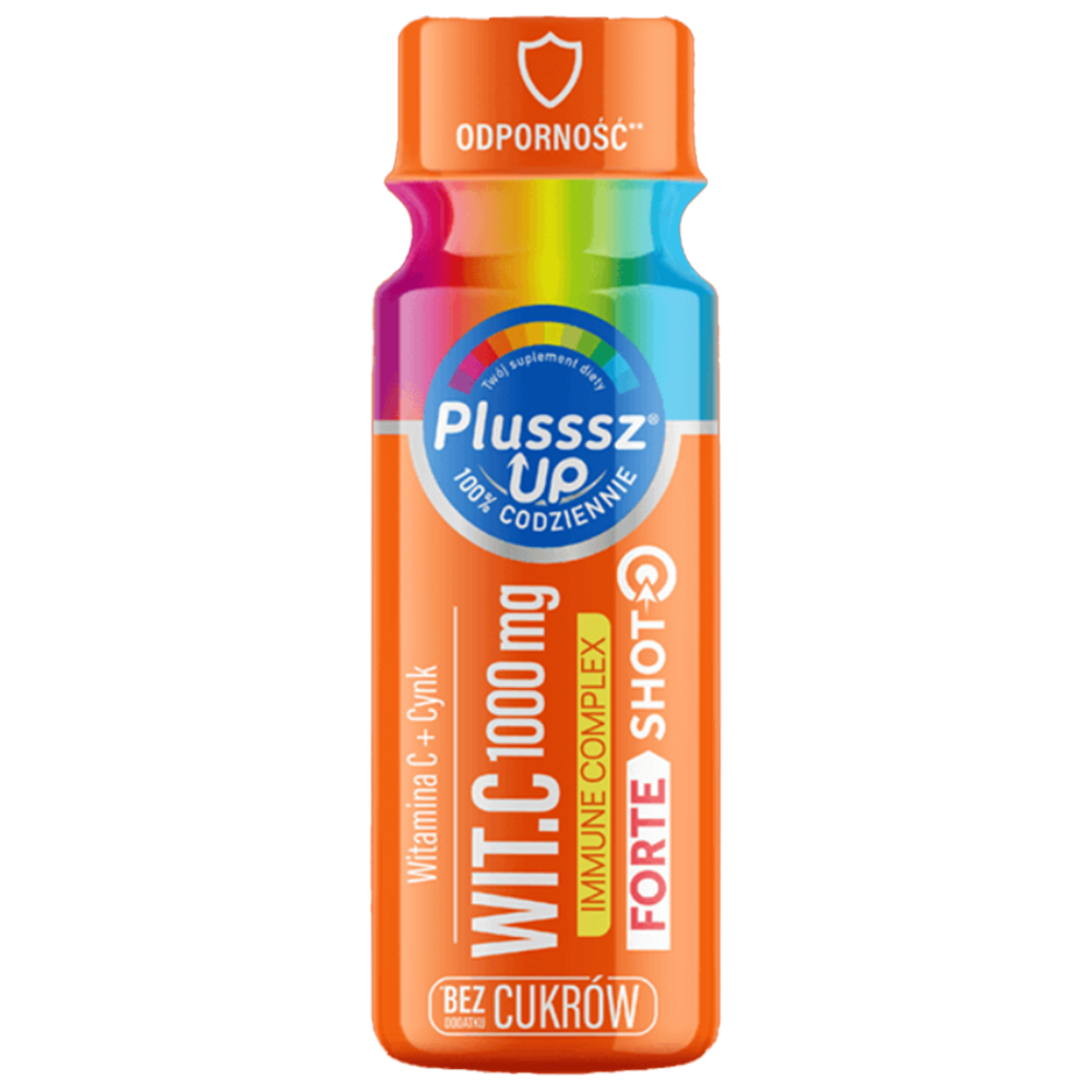 Plusssz Up Wit C 1000 Immune Complex Forte Shot, smak czarnej porzeczki, 50 ml