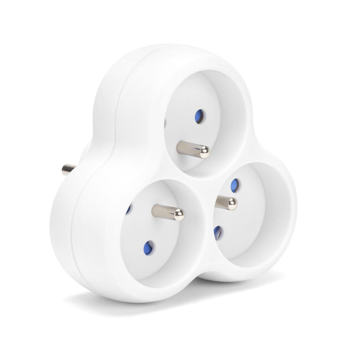 Rozgałęźnik sieciowy MONTIS MT151-WH potrójny biały