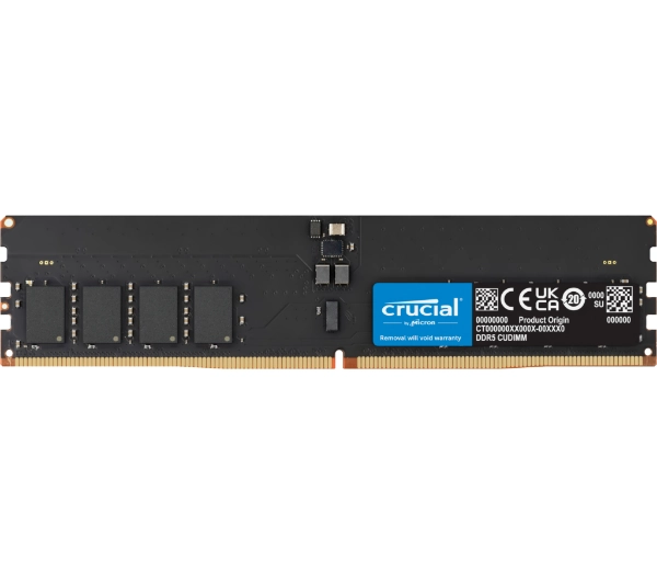 Crucial DDR5 CUDIMM 16GB 6400 CL52 Czarny CT16G64C52CU5