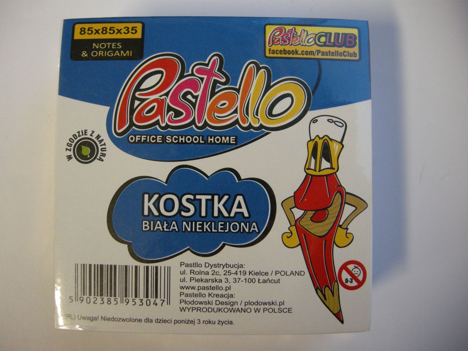 Kostka biała nieklejona - artykuł papierniczy