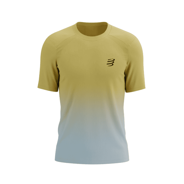 COMPRESSPORT Koszulka biegowa PERFORMANCE SS T-SHIRT ceylon yellow/gray dawn