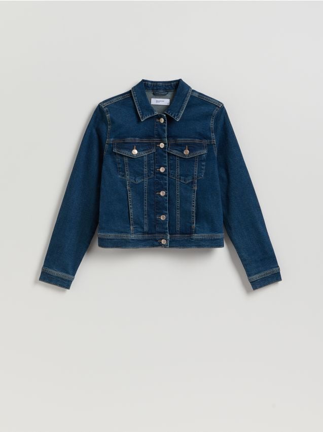 Reserved - Jeansowa kurtka - granatowy