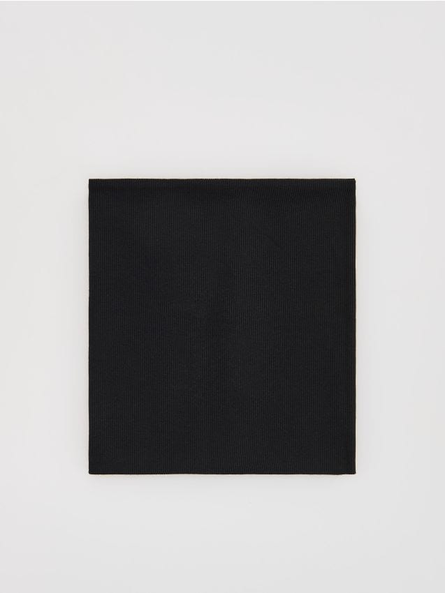 Reserved - Bawełniany komin - czarny