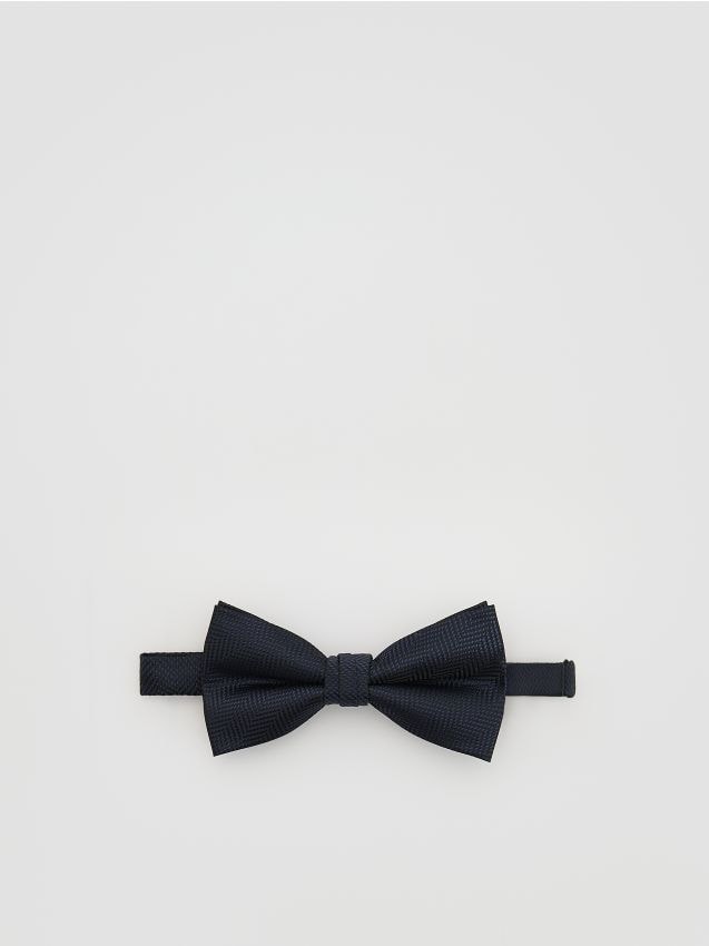 Reserved - Elegancka mucha - granatowy