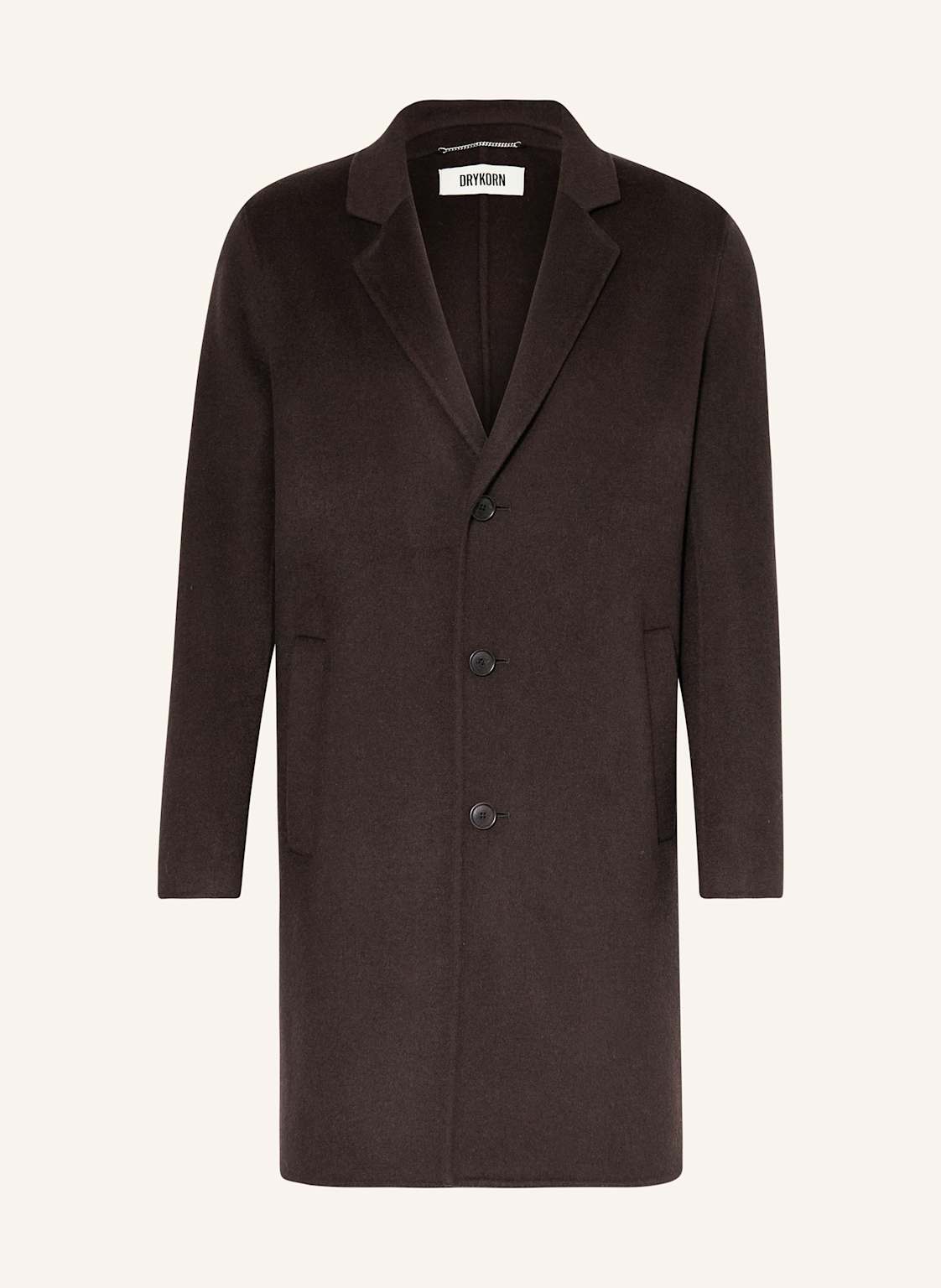 Drykorn Płaszcz Wełniany Skolan braun