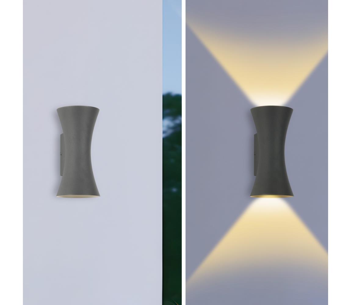 Brilagi - Zewnętrzna lampa ścienna LED BICON LED/10W/230V antracyt IP44