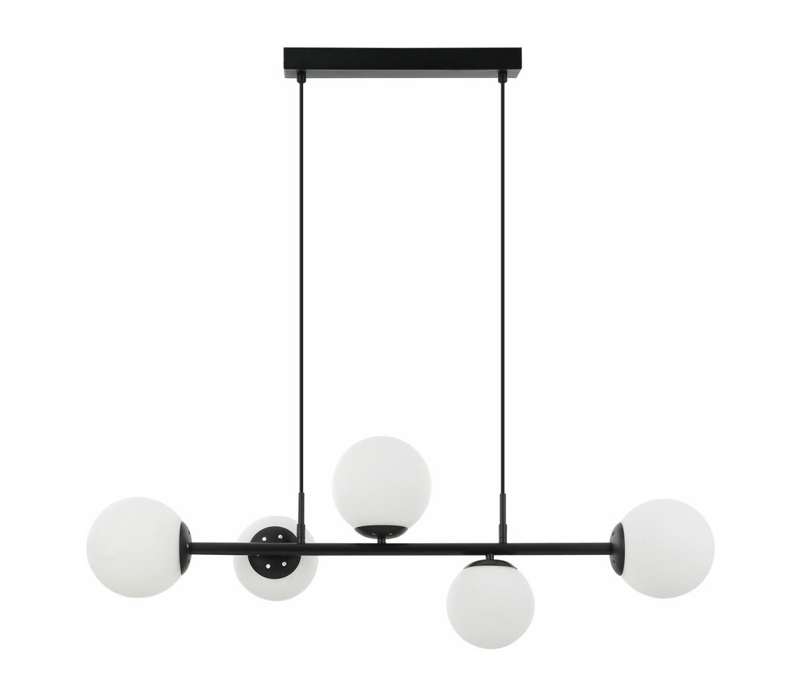 Lampa wisząca MADDIE 5xE14/5W/230V czarna