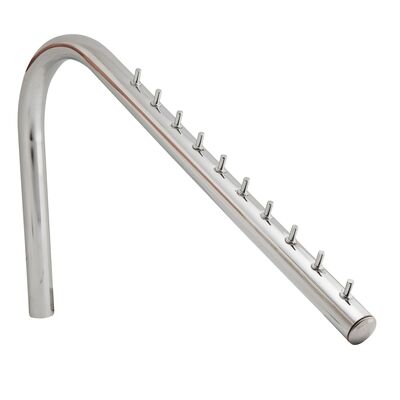 Wieszak z uchwytem zagiętym Ø25 chrom