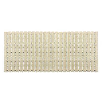 Mata łazienkowa sztywna beżowa prostkątna 91 x 40 cm AWD Interior