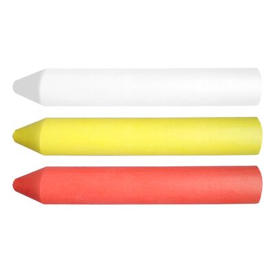 Kreda techniczna biała, żółta i czerwona (olejowa) 13 x 85 mm 3 sztuki TOPEX