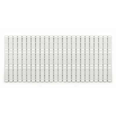 Mata łazienkowa sztywna szara prostokątna 91 x 40 cm AWD Interior