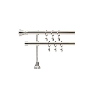 Karnisz podwójny Capri 19 mm 160 cm stal