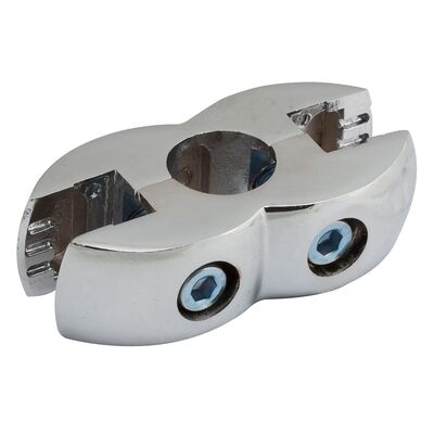 Złącze podwójne Ø25 chrom