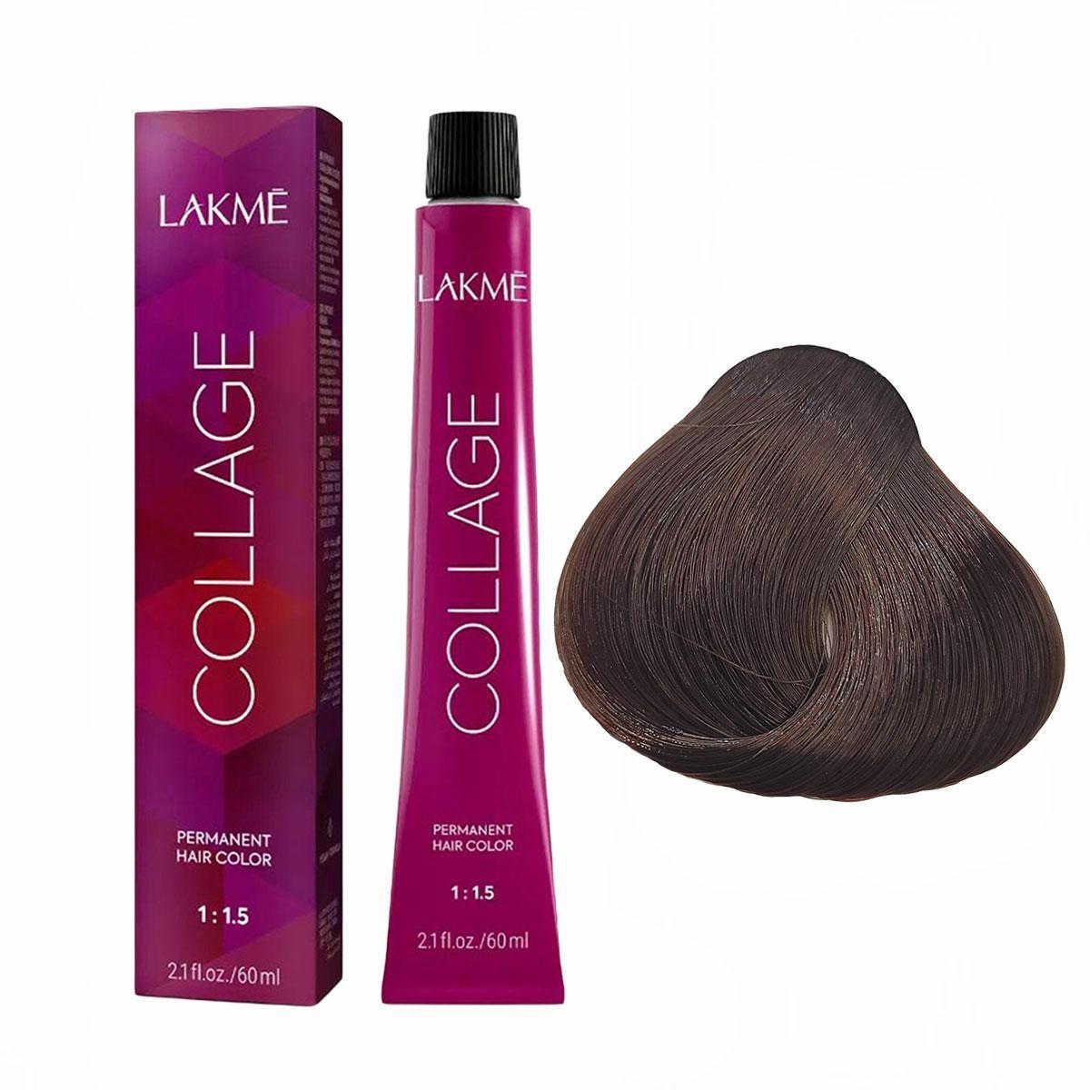 Lakme Collage, farba do włosów trwale koloryzująca, 6/66, 60ml