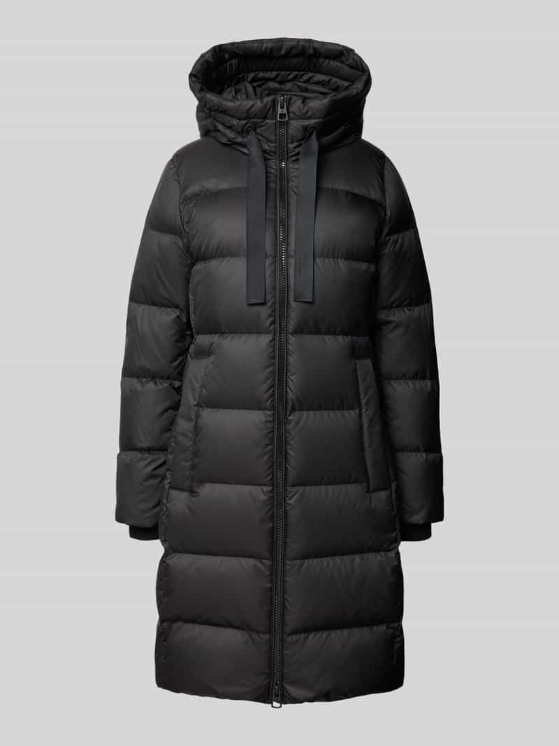 Płaszcz puchowy o kroju regular fit z wypełnieniem puchem i pierzem