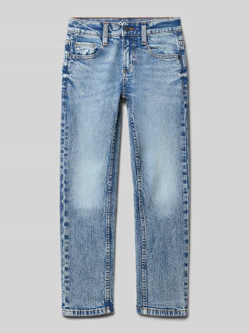 Jeansy o kroju regular fit z mieszanki bawełny model ‘PETE’