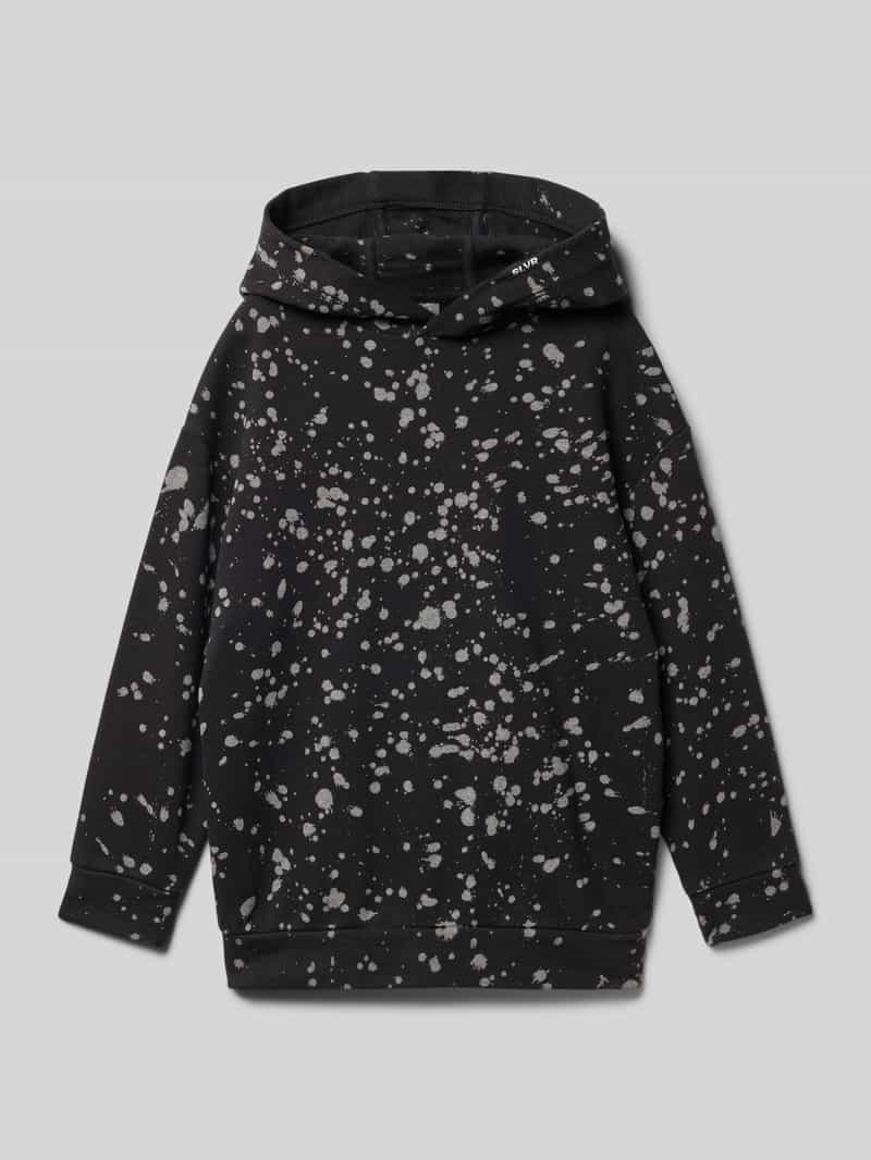 Bluza z kapturem o kroju oversized z mieszanki bawełny