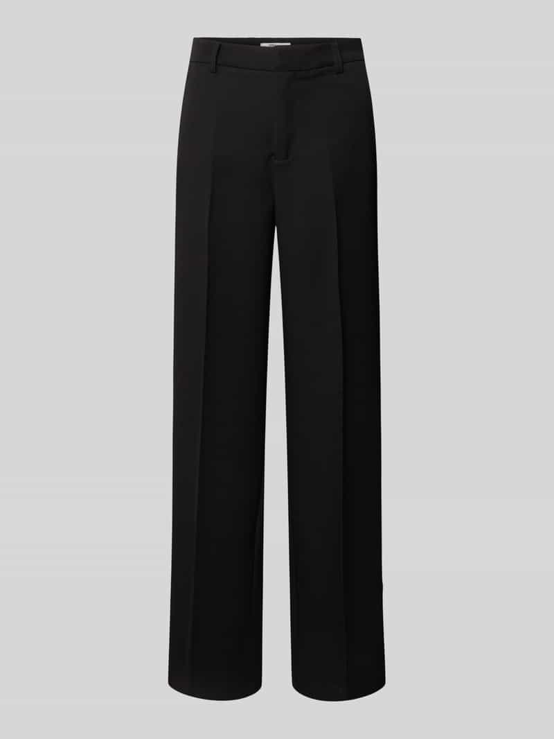 Spodnie z szerokimi nogawkami z mieszanki wiskozy model ‘HATTIE-LANA’