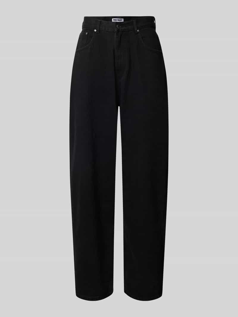 Jeansy o kroju super baggy fit z dodatkiem wiskozy