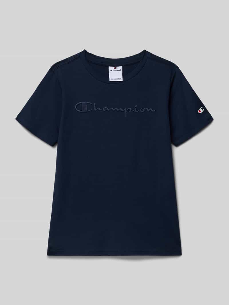 T-shirt z wyhaftowanym logo