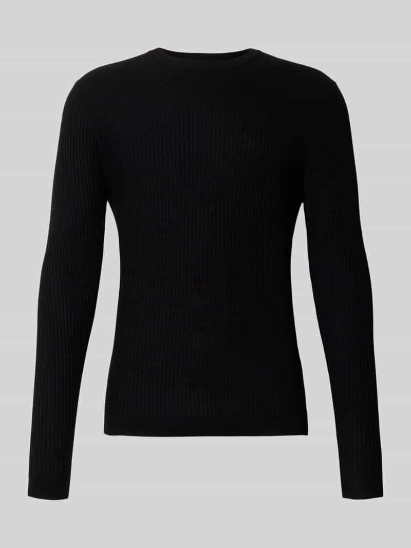 Sweter o kroju slim fit z imitacji dzianiny z mieszanki wiskozy