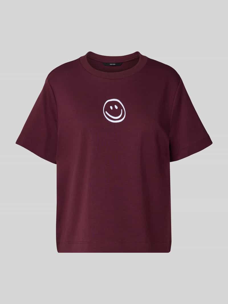 T-shirt o luźnym kroju z czystej bawełny model ‘SARA METTE’