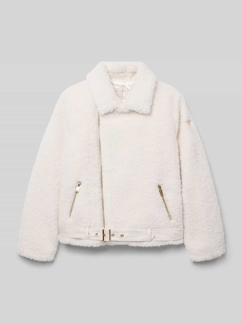 Kurtka o kroju regular fit ze sztucznym futrem