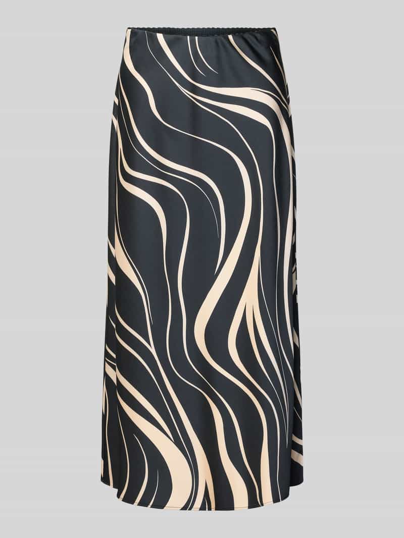 Spódnica midi o kroju regular fit z mieszanki wiskozy